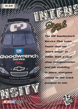 2000 Press Pass Stealth - Intensity #IN 6 Dale Earnhardt's Car Back