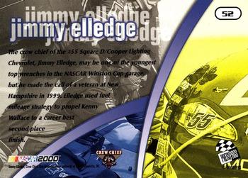 2000 Press Pass Trackside #52 Jimmy Elledge Back
