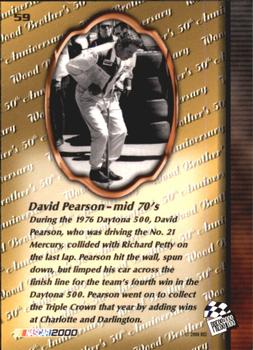 2000 Press Pass Trackside #59 David Pearson Back