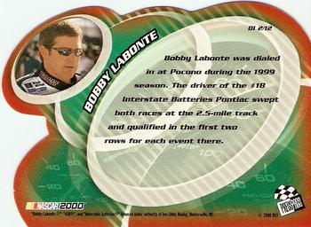 2000 Press Pass Trackside - Dialed-In #DI 2 Bobby Labonte Back
