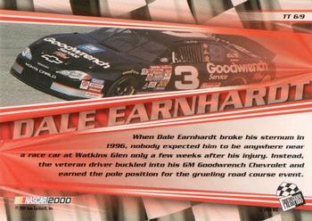 2000 Press Pass Trackside - Too Tough To Tame #TT 6 Dale Earnhardt Back