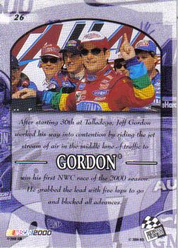 2000 Press Pass VIP #26 2000 Talladega - Jeff Gordon Back