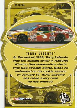 2000 Press Pass VIP - Making The Show #MS 20 Terry Labonte Back