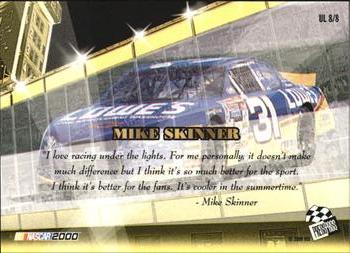 2000 Press Pass VIP - Under The Lights #UL  8 Mike Skinner Back