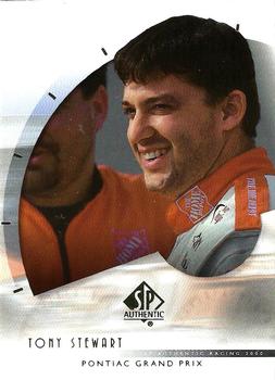 2000 SP Authentic #10 Tony Stewart Front