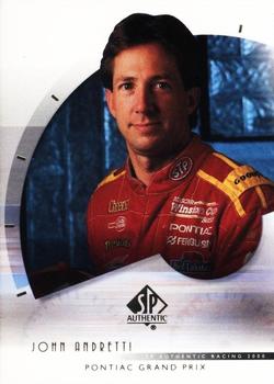 2000 SP Authentic #22 John Andretti Front