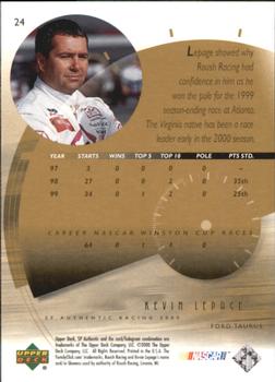 2000 SP Authentic #24 Kevin Lepage Back