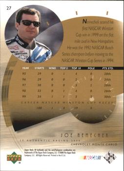 2000 SP Authentic #27 Joe Nemechek Back