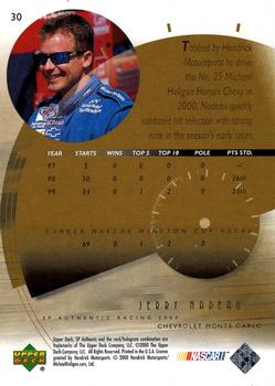 2000 SP Authentic #30 Jerry Nadeau Back