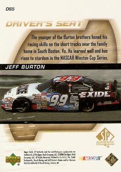 2000 SP Authentic - Driver's Seat #DS5 Jeff Burton Back