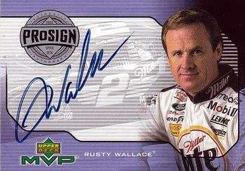 2000 Upper Deck MVP - ProSign #PS-RW Rusty Wallace Front