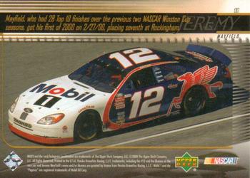 2000 Upper Deck Racing #11 Jeremy Mayfield Back