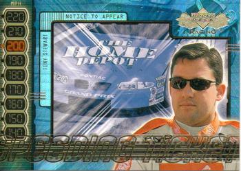 2000 Upper Deck Racing - Speeding Ticket #ST4 Tony Stewart Front