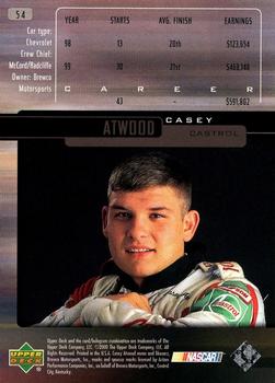 2000 Upper Deck Victory Circle #54 Casey Atwood Back