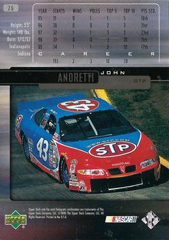 2000 Upper Deck Victory Circle #26 John Andretti Back