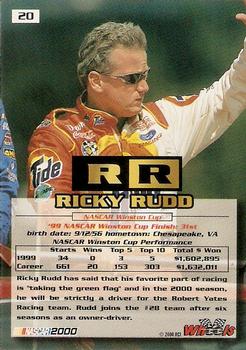 2000 Wheels High Gear #20 Ricky Rudd Back