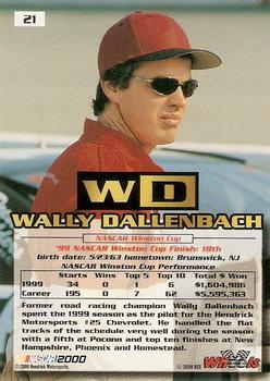 2000 Wheels High Gear #21 Wally Dallenbach Back