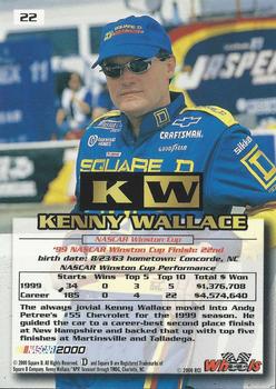 2000 Wheels High Gear #22 Kenny Wallace Back