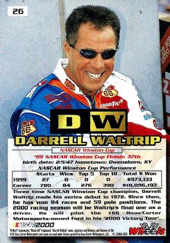 2000 Wheels High Gear #26 Darrell Waltrip Back