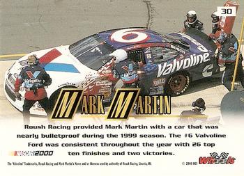 2000 Wheels High Gear #30 Mark Martin's Car Back