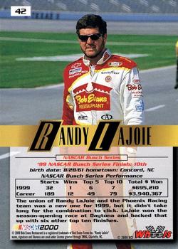 2000 Wheels High Gear #42 Randy LaJoie Back