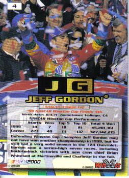 2000 Wheels High Gear #4 Jeff Gordon Back