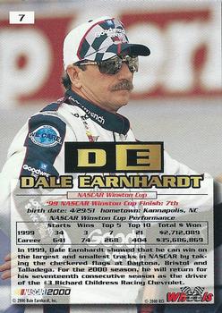 2000 Wheels High Gear #7 Dale Earnhardt Back