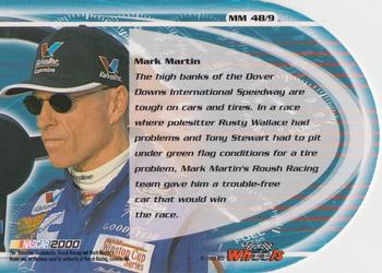 2000 Wheels High Gear - Machine #MM 4B Mark Martin's Car Back