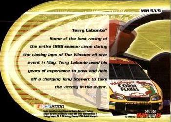 2000 Wheels High Gear - Man #MM 5A Terry Labonte Back