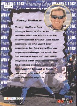 2000 Wheels High Gear - Winning Edge #WE 7 Rusty Wallace Back