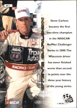 2001 Press Pass #81 Steve Carlson Back
