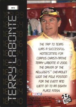 2001 Press Pass #85 Terry Labonte Back