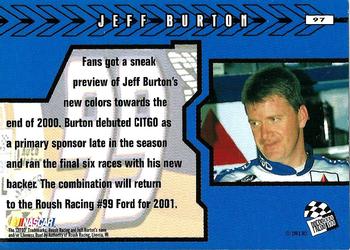 2001 Press Pass #97 Jeff Burton Back
