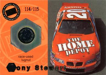 2001 Press Pass Optima - Race Used Lugnuts Cars #LC 14 Tony Stewart's Car Front