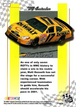 2001 Press Pass Premium #10 Matt Kenseth Back