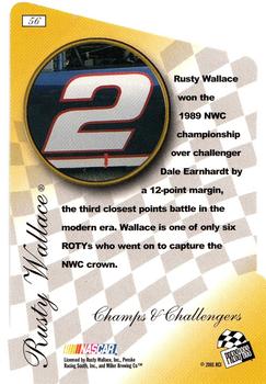 2001 Press Pass Premium #56 Rusty Wallace Back