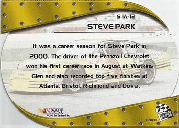 2001 Press Pass - Showman #S 1A Steve Park Back