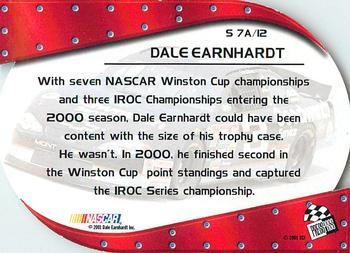 2001 Press Pass - Showman #S 7A Dale Earnhardt Back