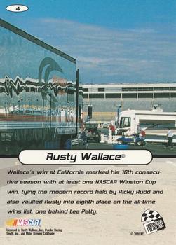 2001 Press Pass Stealth #4 Rusty Wallace Back