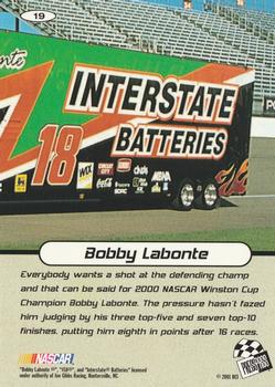 2001 Press Pass Stealth #19 Bobby Labonte Back