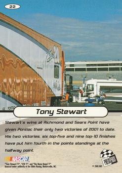 2001 Press Pass Stealth #22 Tony Stewart Back