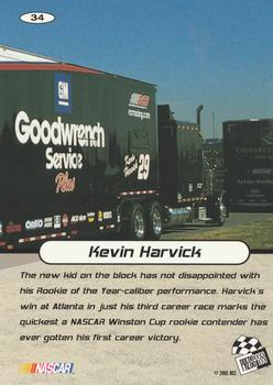 2001 Press Pass Stealth #34 Kevin Harvick Back