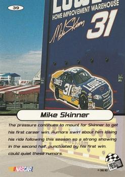 2001 Press Pass Stealth #39 Mike Skinner Back