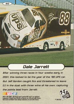 2001 Press Pass Stealth #40 Dale Jarrett Back