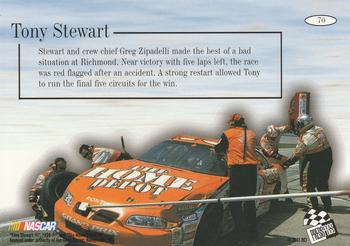 2001 Press Pass Stealth #70 Tony Stewart Back