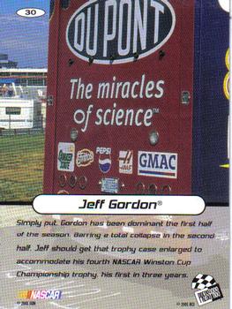2001 Press Pass Stealth #30 Jeff Gordon Back