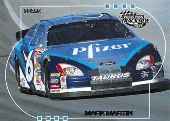 2001 Press Pass Trackside #42 Mark Martin's Car Front