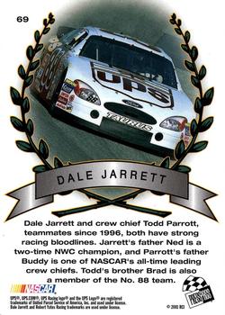 2001 Press Pass Trackside #69 Dale Jarrett Back