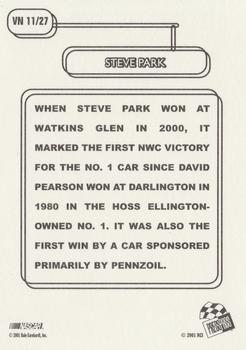 2001 Press Pass - Vintage #VN 11 Steve Park Back