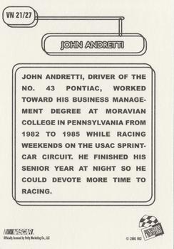 2001 Press Pass - Vintage #VN 21 John Andretti Back